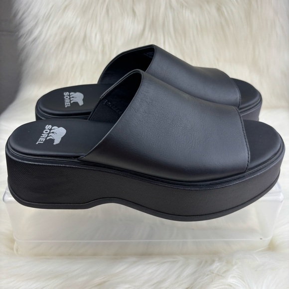 SOREL PLATFORM SANDALS DAYSPRING SLIDE SIZE 9 WOMANS - Picture 2 of 10